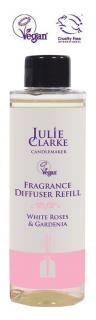 Náhradní náplně do difuzeru 150ml Julie Clarke vůně: Bíla růže a Gardenia