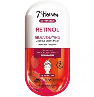 Omlazující textilní pleťová maska RETINOL 1ks 7th Heaven