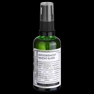 Organický antioxidační noční elixír 50ml CBD apothecary