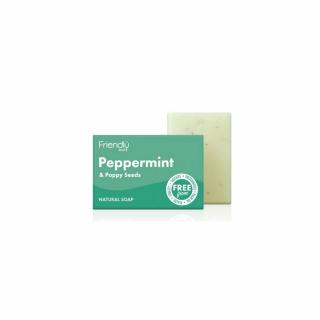 Přírodní mýdlo máta a mák pro odstranění mrtvých buněk 95g Friendly Soap