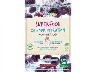 Superfood 24h Hydratační maska na ubrousku Acai 7th Heaven
