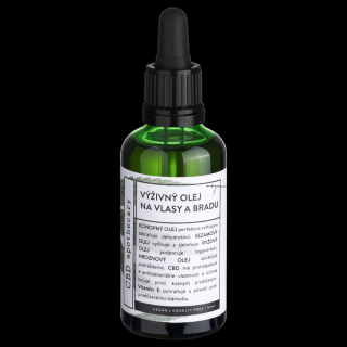 Výživný olej na vlasy a vousy 50ml CBD apothecary