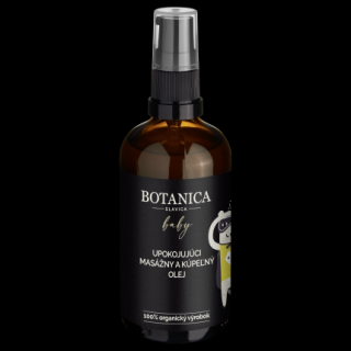 Zklidňující masážní a koupelový olej Premium 100ml Botanica Slavica (Expirace 31.1.25)
