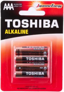 Baterie TOSHIBA ALKALINE LR03GCA AAA 4 ks