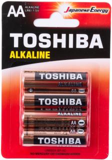 Baterie TOSHIBA ALKALINE LR6GCA AA 4 ks