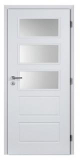 Bílé dveře interiérové 60 cm Masonite OREGON SKLO