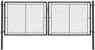 Brána dvoukřídlá zahradní IDEAL II 3605 x 1200 mm RAL 7016 antracit