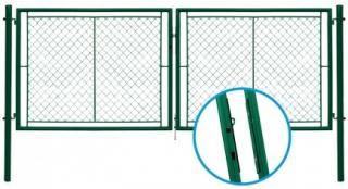 Brána dvoukřídlá zahradní IDEAL II 3605 x 1550 mm
