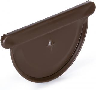 Čelo pro okapový žlab EVROMAT 333 mm pozinkované lakované RAL 8017 hnědé