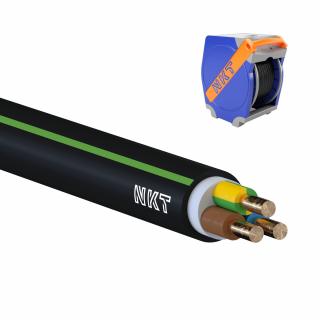 CYKY-J kabel 3x1,5 (3Cx 1,5) (modrý) - 50 bm