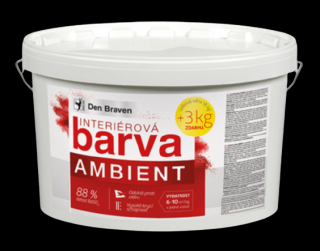 Den Braven interiérová barva AMBIENT super bílá 15kg + 3kg ZDARMA