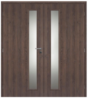 Dveře interiérové Vertika sklo 145 cm CPL laminát Deluxe DTD DOORNITE