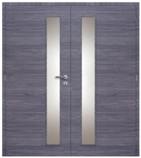 Dveře interiérové Vertika sklo 160 cm CPL laminát Deluxe DTD DOORNITE