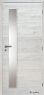 Dveře interiérové Vertika sklo 60 cm CPL laminát Deluxe DTD DOORNITE