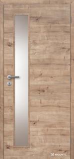 Dveře interiérové Vertika sklo 80 cm CPL laminát Deluxe DTD DOORNITE