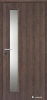 Dveře interiérové Vertika sklo 90 cm CPL laminát Deluxe DTD DOORNITE