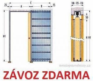 ECLISSE stavební pouzdro JEDNOKŘÍDLÉ do zdiva 600 mm