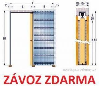 ECLISSE stavební pouzdro JEDNOKŘÍDLÉ do zdiva 800 mm