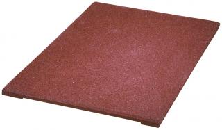 Gumová dlažba RUBBERTILE 50 x 50 x 2,5 cm červená 1 ks