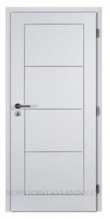 Interiérové dveře bílé Masonite DAKOTA plné 60 cm