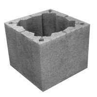 Komínová tvárnice betonová 40 x 40 cm komínovka HRONEK