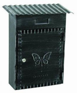 Kovaná poštovní schránka černá patina 33x27x8cm