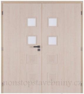 Masonite folie dveře interiérové 185 cm GIGA 2 dvoukřídlé laminované