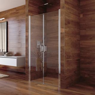 MEREO sprchové dvoukřídlé dveře LIMA čiré sklo Šířka: 800 mm