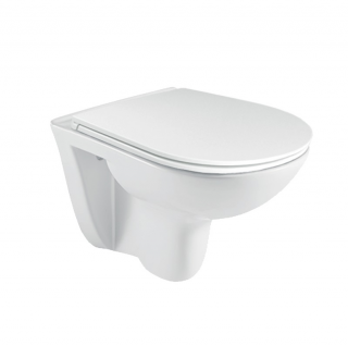MEREO WC závěsné kapotované RIMLESS 530x355x360 keramické včetně sedátka