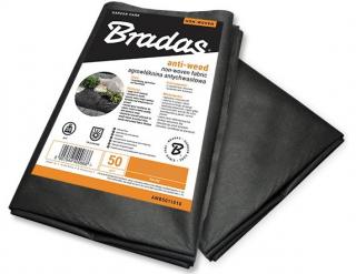 Netkaná mulčovací textilie BRADAS 50 g/m2 černá 3,2 x 5 m