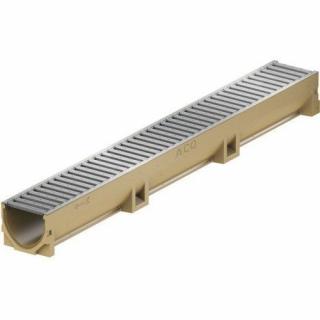 Odvodňovací polymerbetonový žlab ACO EUROSELF A15 s pozinkovanou mříží 1000 x 118 x 100 mm