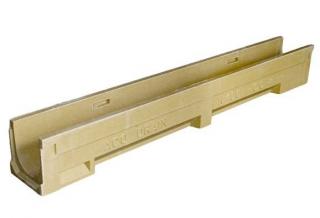 Odvodňovací polymerbetonový žlab ACO N100 5.0 A15 - C250 bez mříže a spádu 1000 x 130 x 155 mm