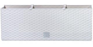 Plastové samozavlažovací truhlíky Rato Case bílý 60 x 25 cm