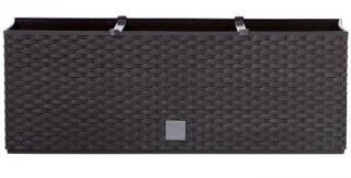 Plastové samozavlažovací truhlíky Rato Case hnědý 51,4 x 19,2 cm