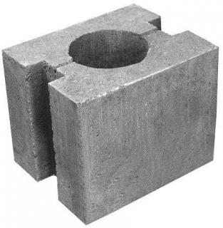 Plotová patka sloupku betonová 30 x 24 x 25 cm HRONEK