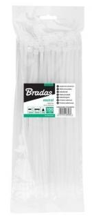 Stahovací pásky BRADAS NEUTRAL 3,6 x 150 mm transparentní 100 ks