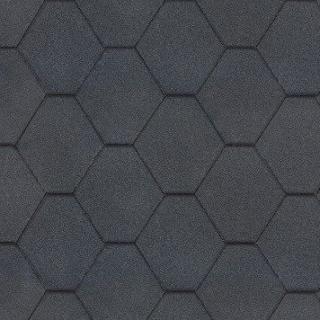 Střešní asfaltový šindel ROCK HEXAGONAL černý