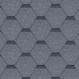 Střešní asfaltový šindel ROCK HEXAGONAL šedý