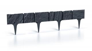 Travní lem GARDEN STONE 18,6 cm / 3,9 m antracit