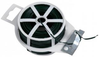 Vázací drát Zn + PVC 100 m zelený s odstřihem 1,4 mm Pilecký