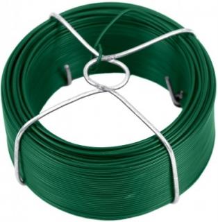 Vázací drát Zn + PVC 60 m zelený 1,4 mm Pilecký