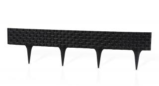 Zahradní palisáda RATTAN PALISADE 9,5 cm / 0,8 m černá 1 ks