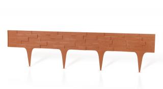 Zahradní palisáda STONE PALISADE 9,5 cm / 0,8 m terakota 1 ks