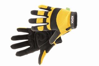 CERVA - BRICK rukavice kombinované žlutá - velikost 10, BRICK10