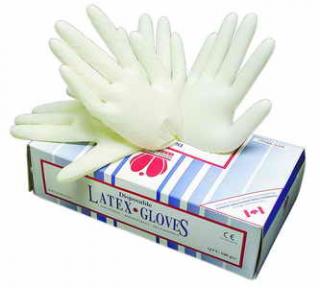 CERVA - LOON - jednorázové latexové rukavice velikost M - 100 ks, LOON-M