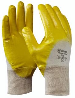 GEBOL - YELLOW NITRIL pracovní nitrilové rukavice - velikost 10 - blistr, 709510
