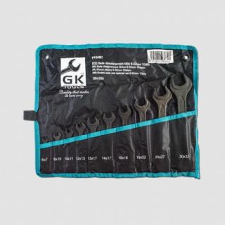 GK TOOLS Sada klíčů oboustranné 6-32 mm, 10 dílů, obal, P10460