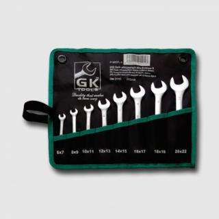 GK TOOLS Sada plochých klíčů 6-17 mm 6 dílů chrom-obal, P16020/P