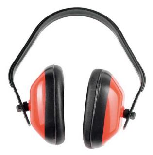 GS-01-001 - mušlový chránič sluchu červený, GS-01-001