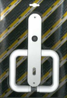Klika plastová dveřní mezipokojová bílá Y0115
